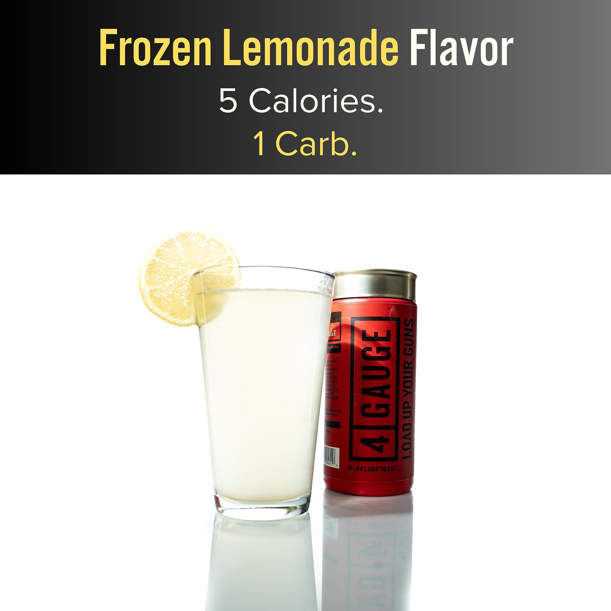 4 Gauge scoop shows easy-to-dispense serving for quick preworkout mix.