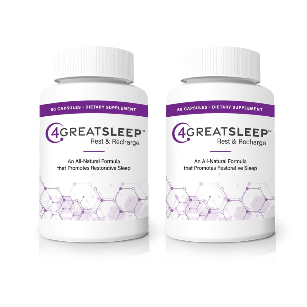 4GREATSLEEP two bottles close-up for deep, restful nights