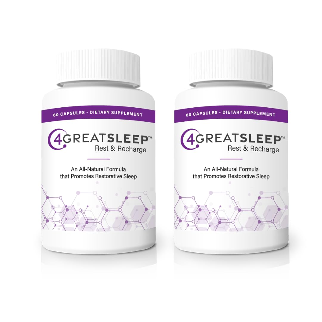 4GREATSLEEP two bottles close-up for deep, restful nights