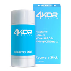4KOR hemp-infused balm stick packaging closeup for on-the-go use