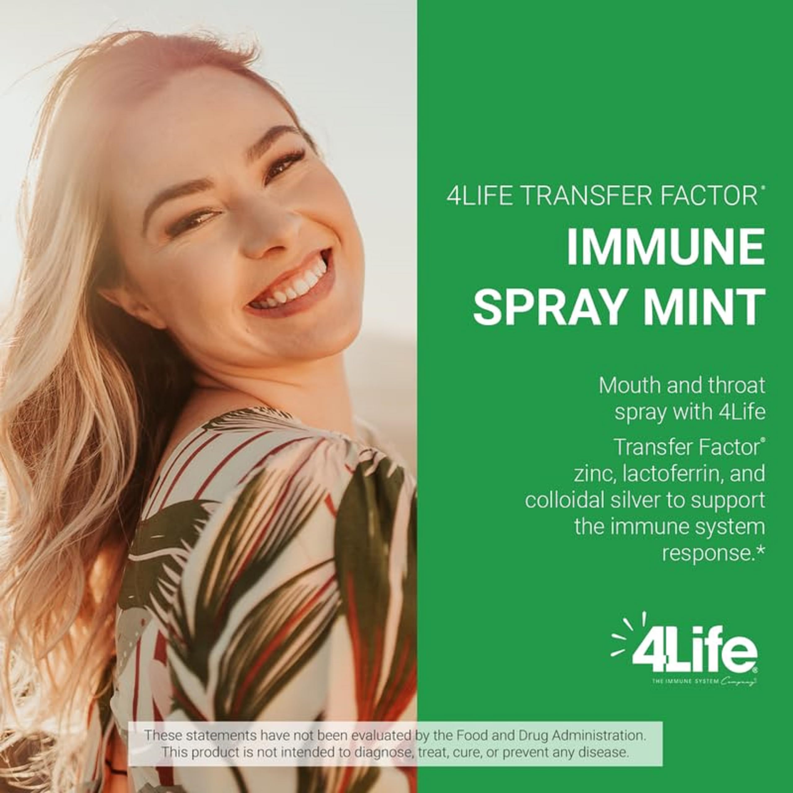 4Life Transfer Factor Immune Spray with colloidal silver for potential protection