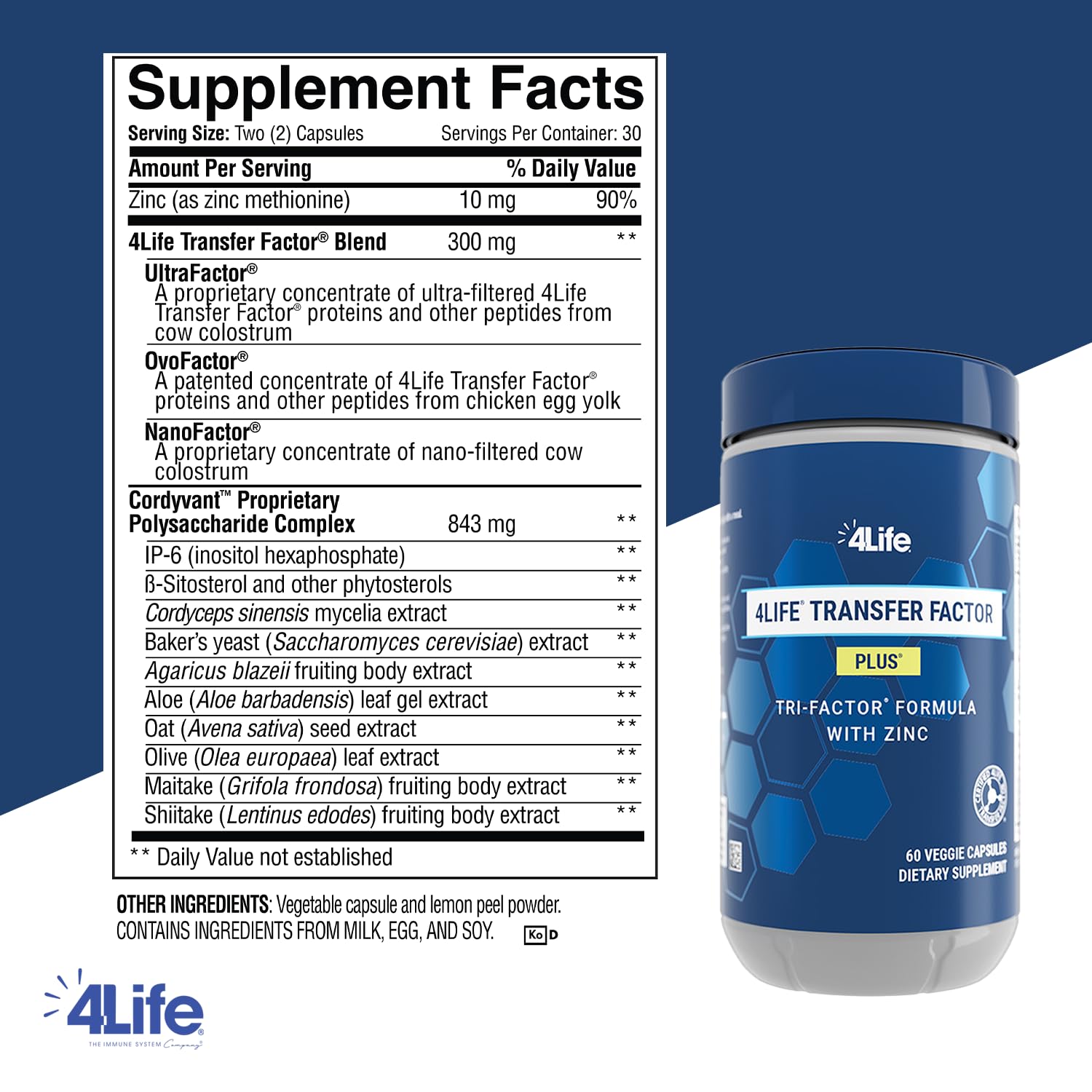 4Life Transfer Factor Plus capsules ready for easy daily immune support.