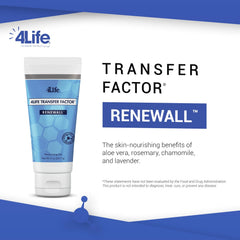 Applying 4Life RenewAll Gel to clean skin as part of a daily routine