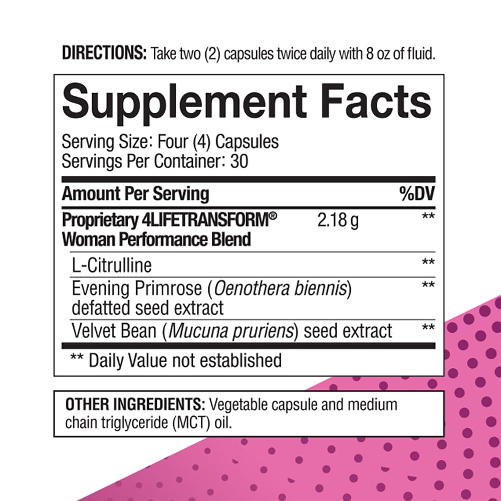 4Life Transform Woman bottle on vanity ready for morning routine