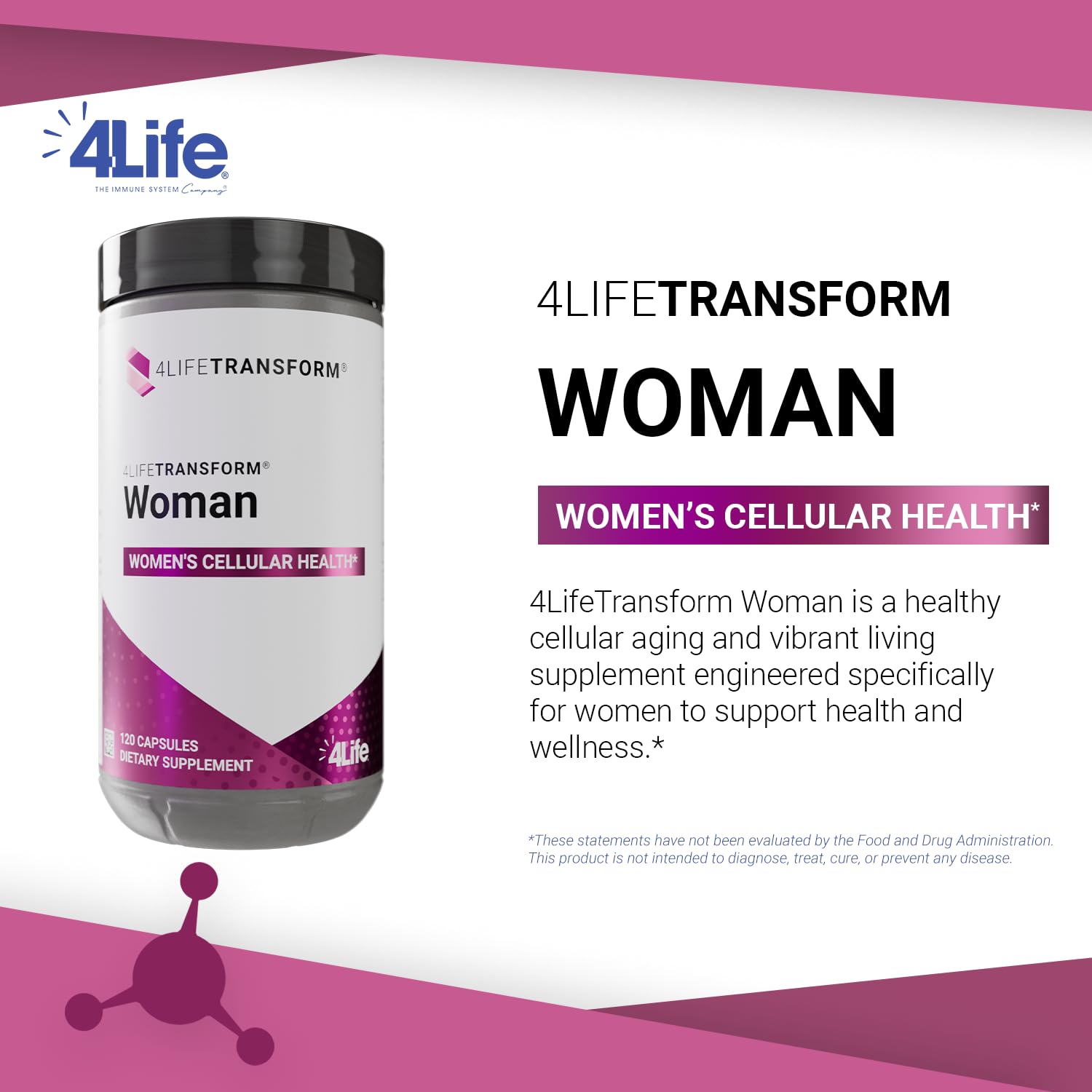 4Life Transform Woman evening primrose detail highlighting skin support