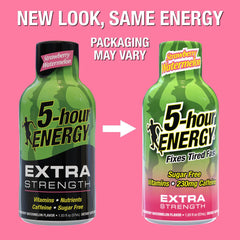5-hour ENERGY compact packaging shown for on-the-go lifestyles