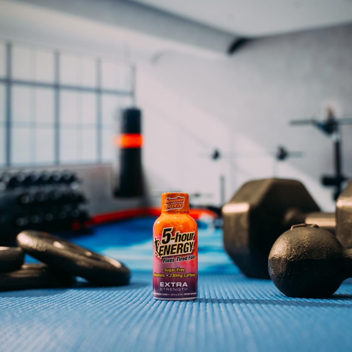 5-hour ENERGY Extra Strength Hawaiian Breeze in use during workday boost.