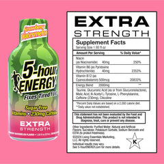 5-hour ENERGY shot pour showing quick energy for mornings