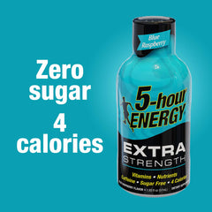 5-hour ENERGY Sour Apple label close-up highlights sugar-free formula.