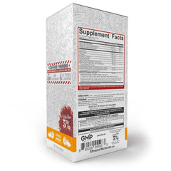 Rich Piana 5150 citrus mango flavor poured into a glass to refresh energy before training.