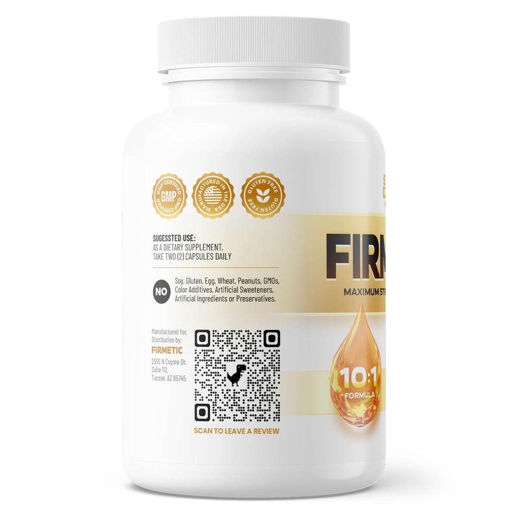 Firmetic pills in blister pack for convenient travel