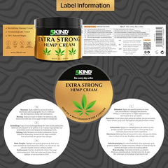 5kind Extra Strong Hemp Cream on neck demonstrates soothing massage