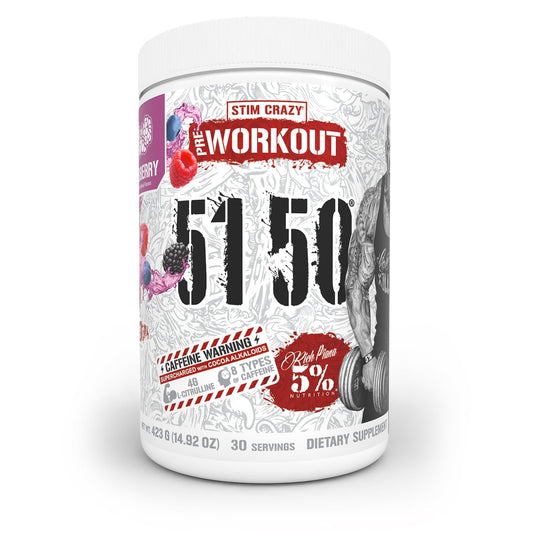 Rich Piana 5150 preworkout powder pour boosts energy and focus