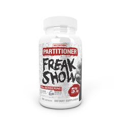 5% Nutrition Rich Piana Freak Show bottle closeup highlighting berberine for carb balance