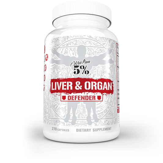 Rich Piana Liver Defender bottle front supports organ health for athletes on cycle