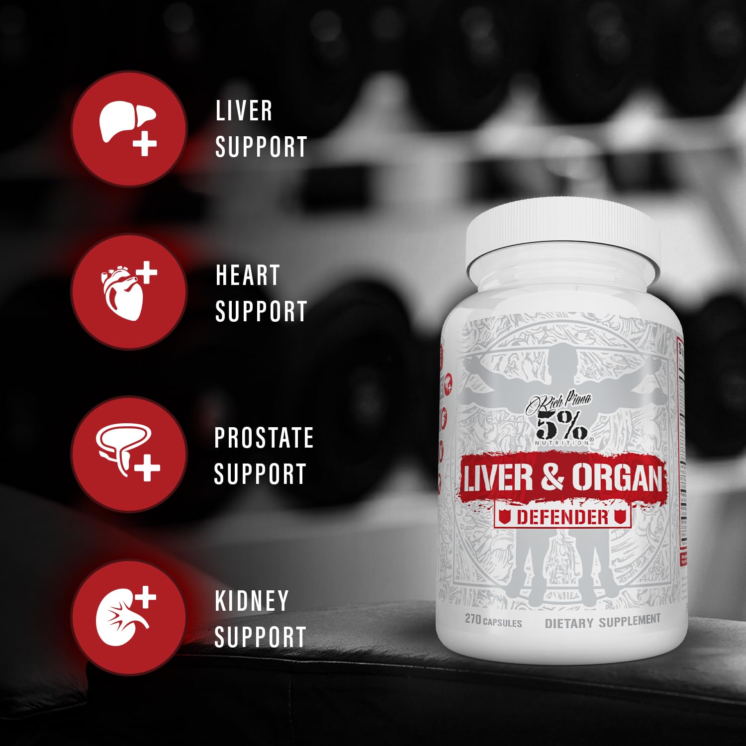 Pour shot suggesting easy daily use for heart, kidneys, and skin wellness