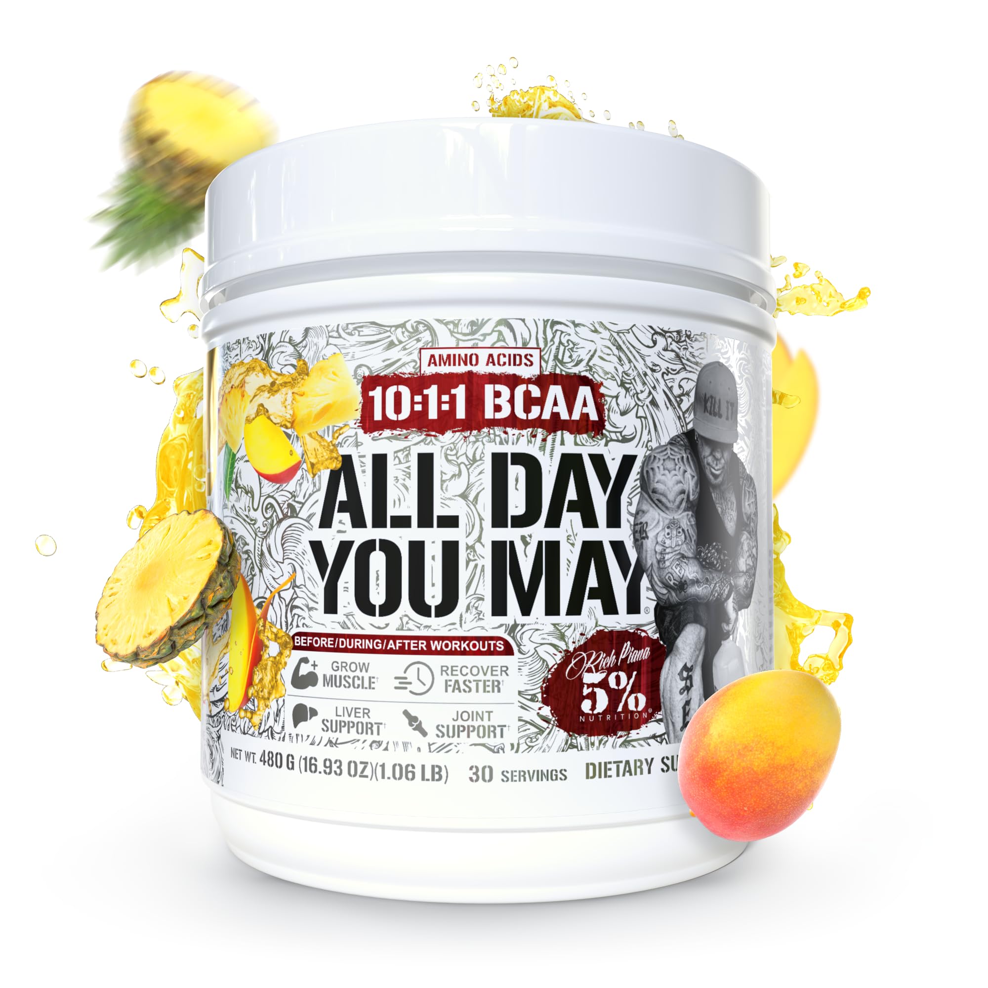 AllDayYouMay mixed drink in glass after training for hydration.