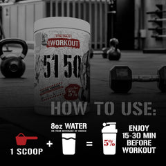 Label graphic highlights caffeine blend and nitric oxide pumps.