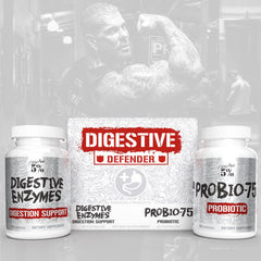 5% Nutrition Rich Piana Digestive Defender packaging indicating 120 capsules for a month