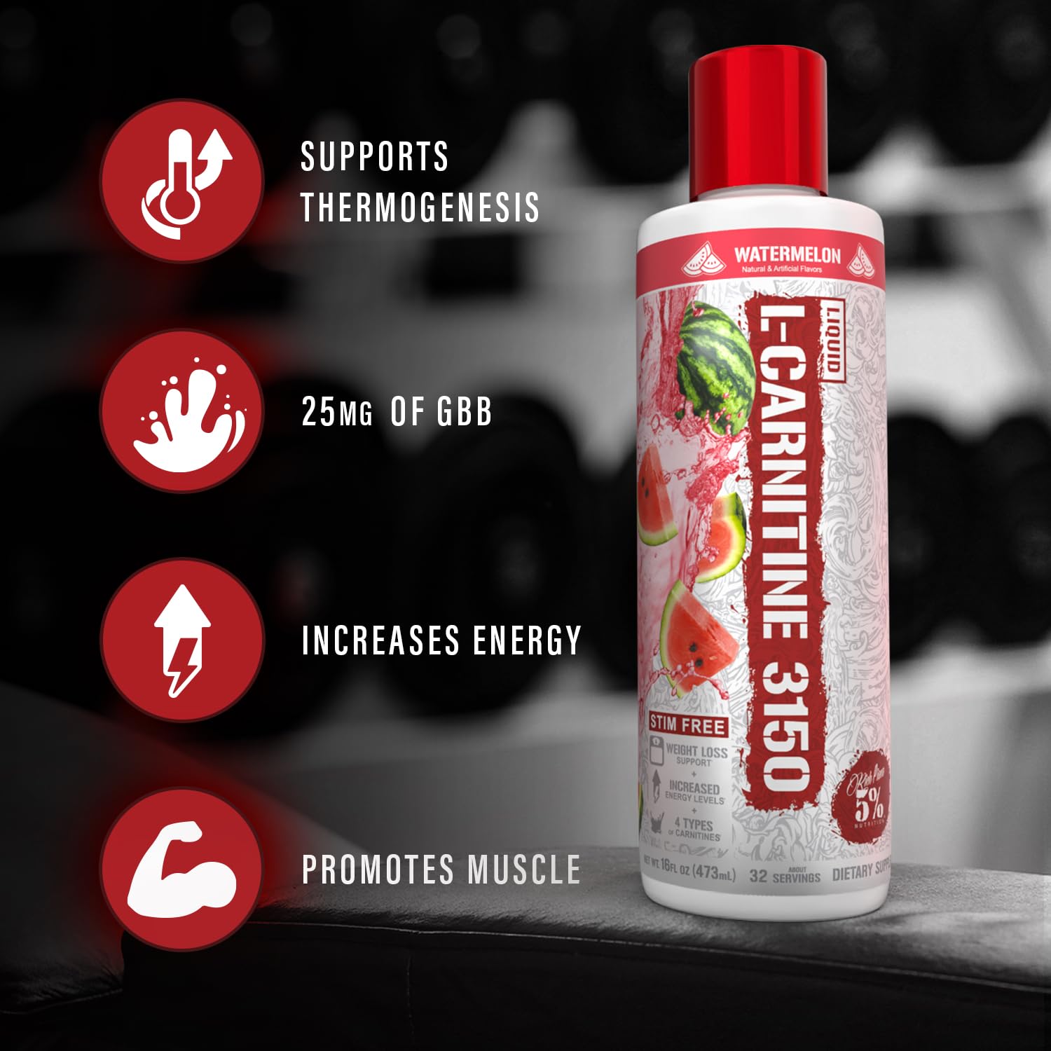 Pouring Rich Piana L-Carnitine 3150 highlights smooth liquid texture
