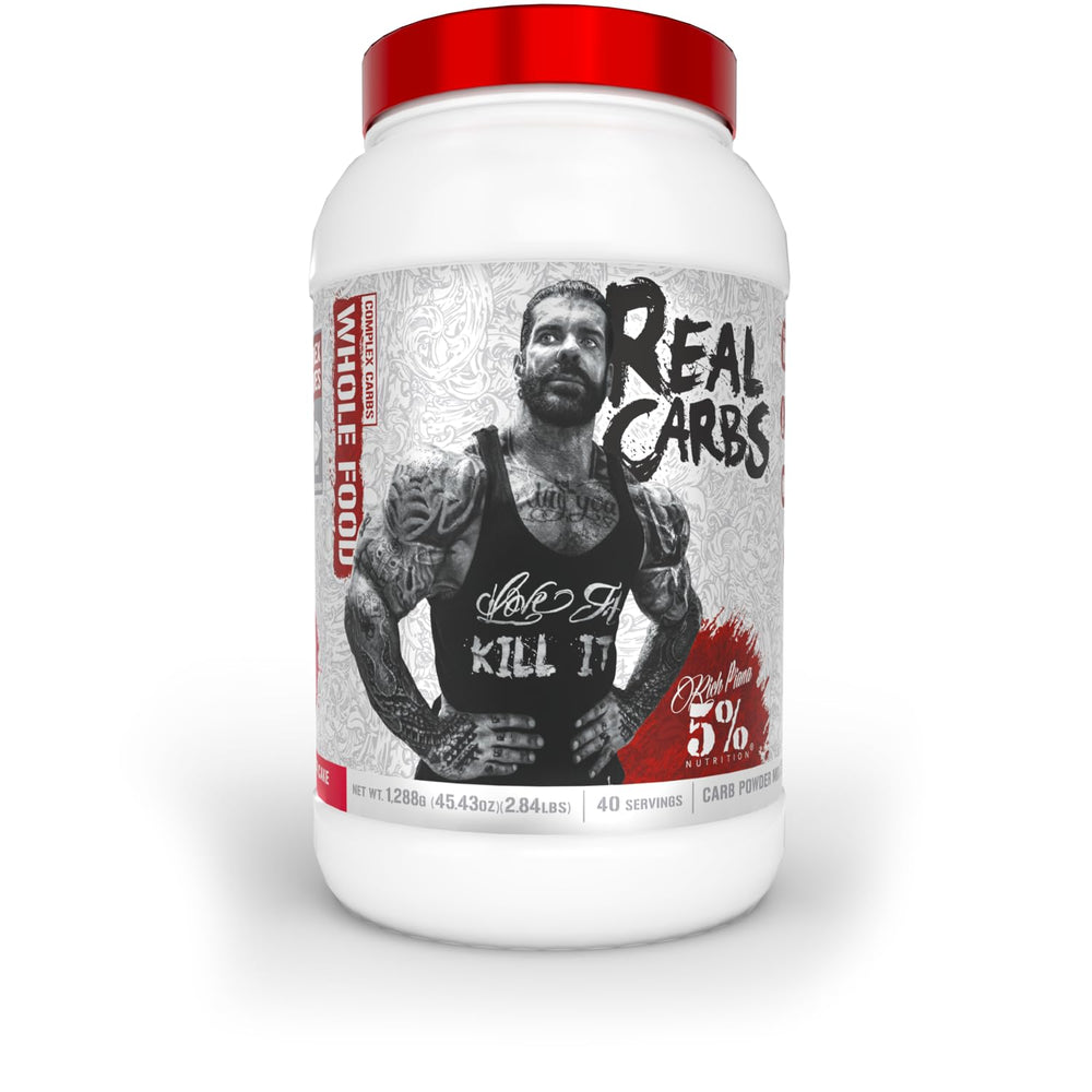 5% Nutrition Real Carbs bottle side view for sustained energy