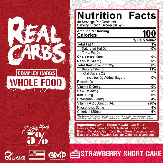 Spoon of Real Carbs ingredients highlighting real-food carbs