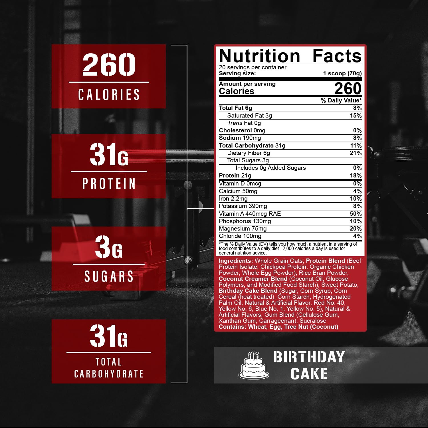 Shake being poured into a glass for post-workout recovery with Real Carbs + Protein.