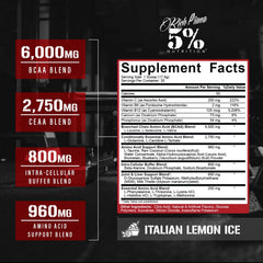 ADYM BCAA powder Italian Lemon Ice promotes endurance and reduced soreness after tough sessions.