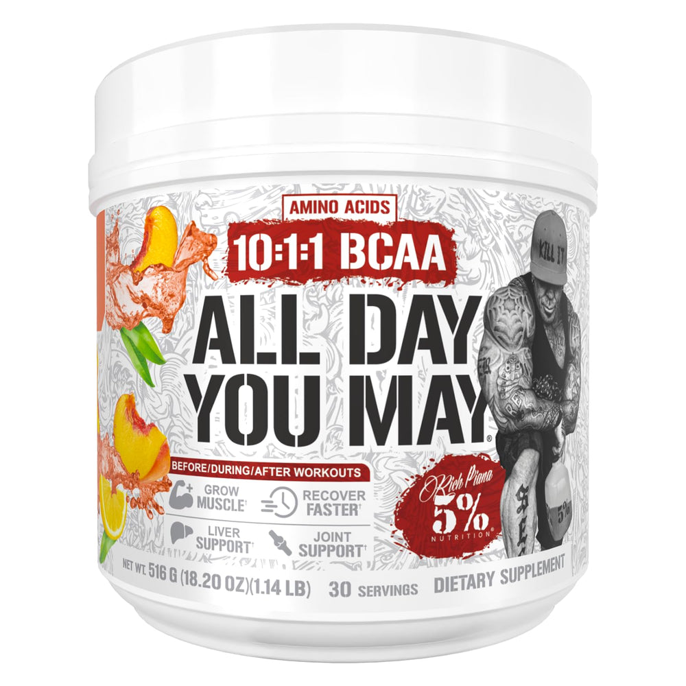Rich Piana ADYM bottle showcasing all-day hydration for workouts