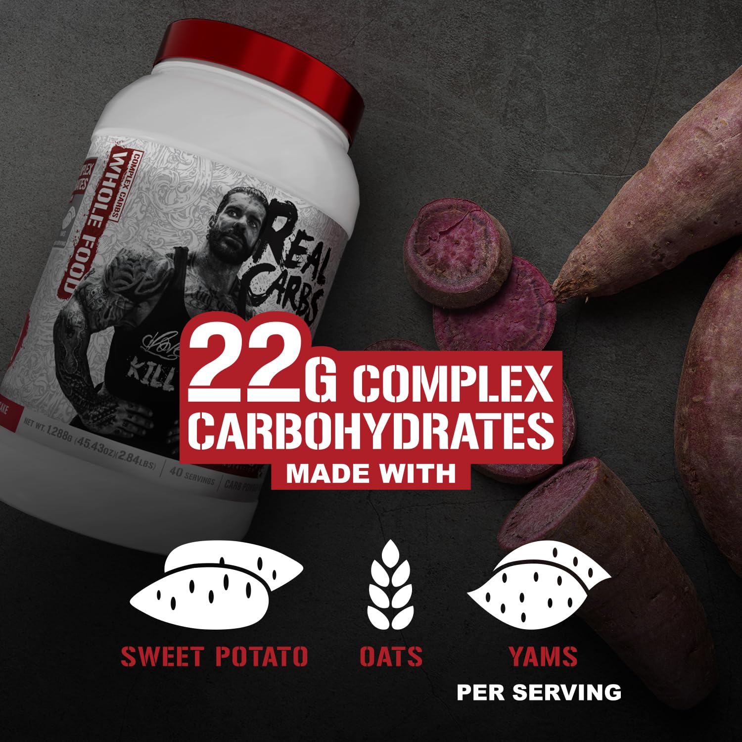 5% Nutrition Real Carbs Banana Nut Bread ingredient blend highlighting real-food sources