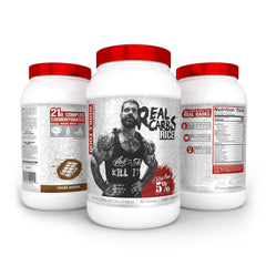 5% Nutrition Rich Piana Real Carbs ingredients list highlights brown rice and oats for balance