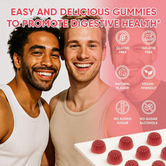 6525080 Clean Prebiotic Fiber Gummy serving plate shows 4 g fiber per serving for daily wellness.