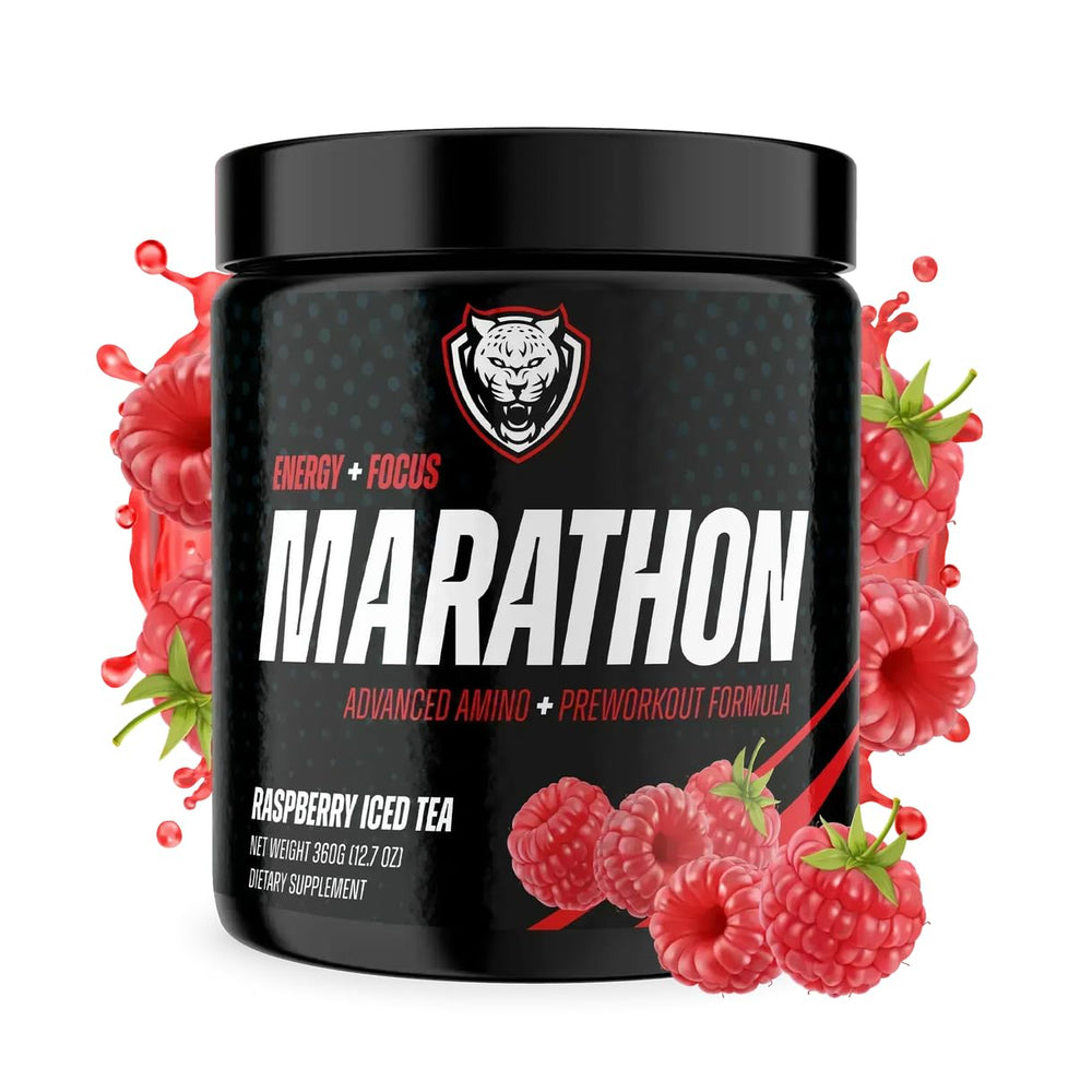 6AM Run Marathon bottle front showing clean pre-run energy for long runs