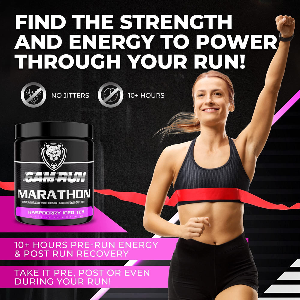 6AM Run Marathon ingredients list highlights BCAAs and amino acids
