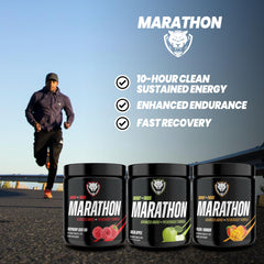 6AM Run Marathon scoop dispensing for easy pre-run mix