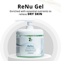 Chamomile and lavender botanicals in ReNu gel soothe skin.