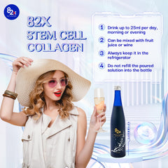 82X Liquid supplement for flexible daily use supporting skin and nails.