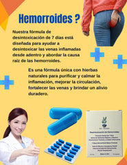861 HERBS HemorrDetox capsules ready for daily use and natural support