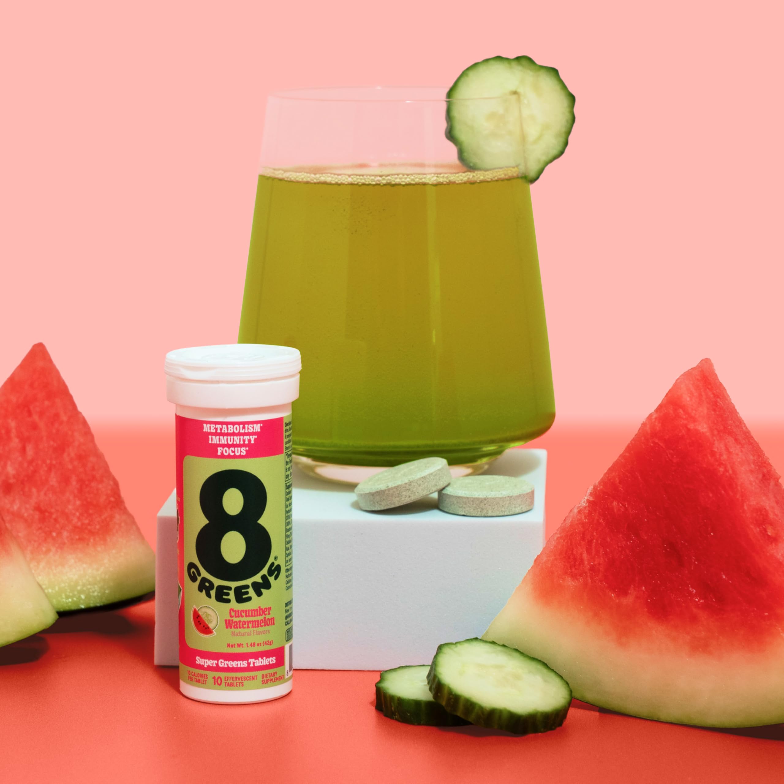 8Greens Supergreens fruity flavors suggesting tasty daily wellness routine