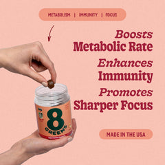 8Greens Supergreens Gummies ingredients include spinach, wheatgrass and spirulina