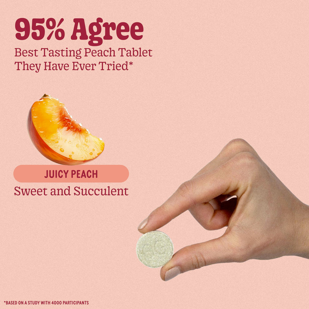 8Greens Supergreens tablets dissolving in water, fruity flavor ready