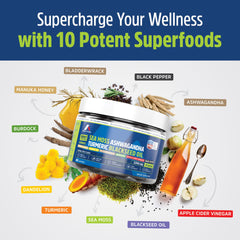 A1 Body Fuel Sea Moss Gummies ginger-turmeric image highlights potential anti-inflammatory support.
