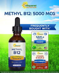 aSquared Nutrition B12 drops wild berry flavor cue for daily use