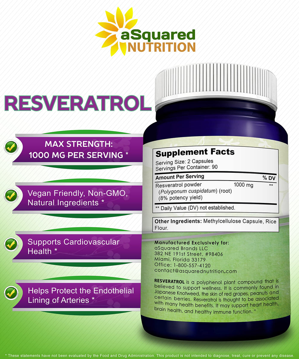 aSquared Nutrition Resveratrol bottle in hand illustrating everyday wellness routine
