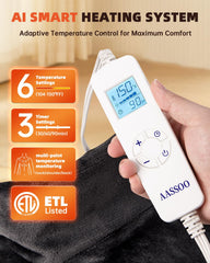 AASSOO weighted edges keep the pad in place for hands-free relaxation