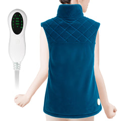 AAYAAY weighted heating pad over shoulders with rhombic heat zones for deep comfort