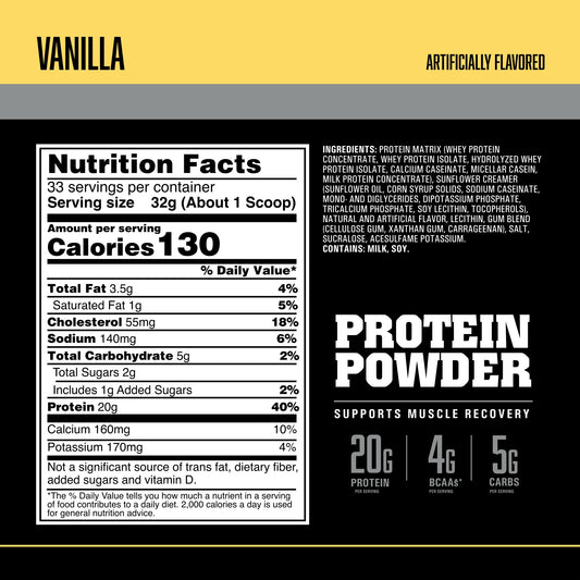 ABB Pure Pro Protein Vanilla scoop shows convenient, quick protein boosts
