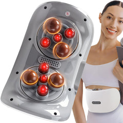 Abdominal Stomach Massager Belt front view with relaxing therapy on the belly