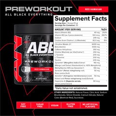 ABE All Black Everything Red Hawaiian canister showing premium formula