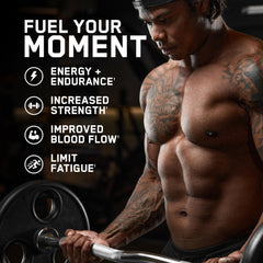 ABE Easy-to-use mix photo shows quick pre-workout preparation for your routine